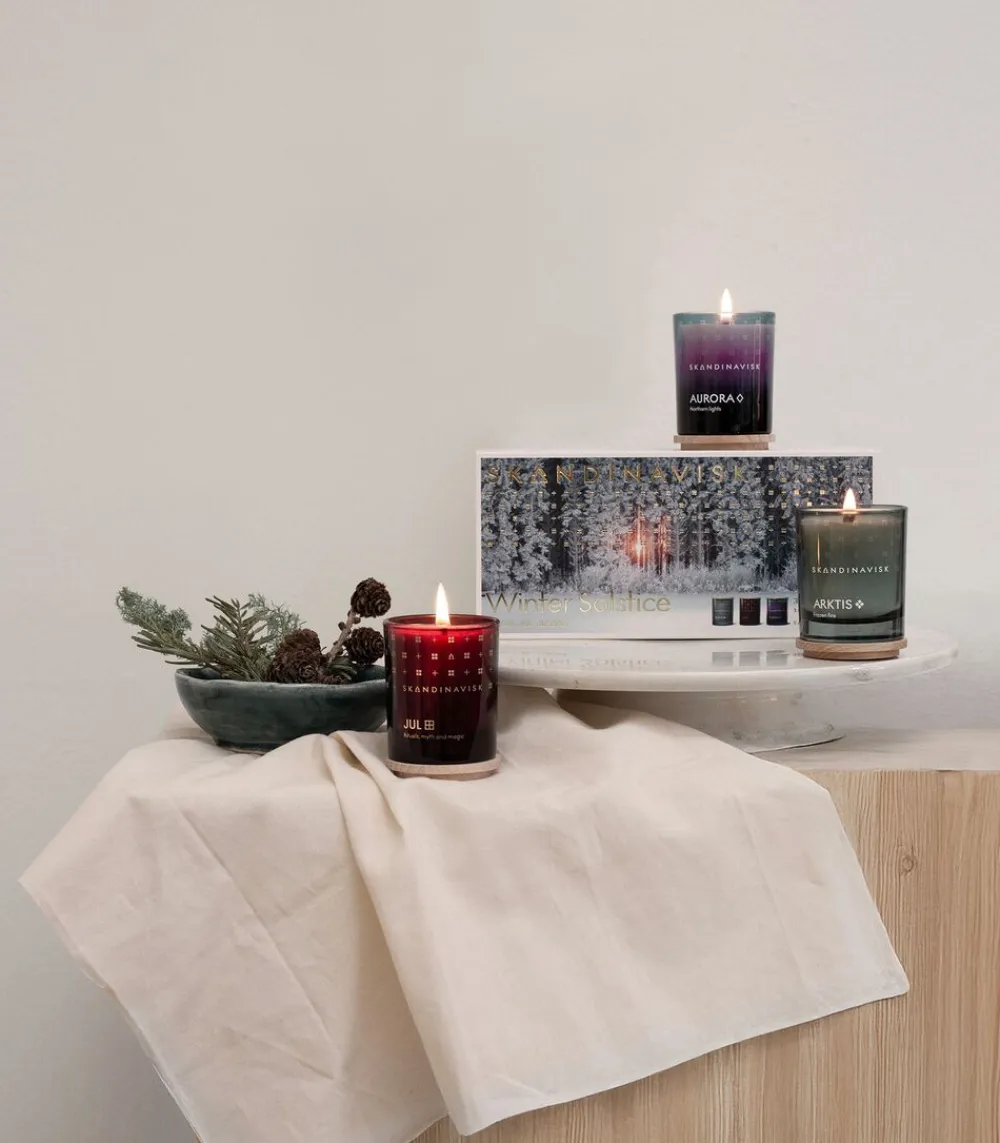Skandinavisk Winter Solstice Seasonal Candle Giftset 65g x 3 Best