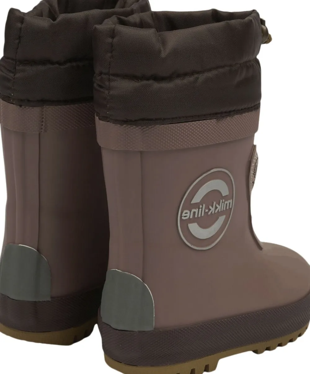 Mikk-Line Winter Wellies - 3D Twilight mauve Clearance