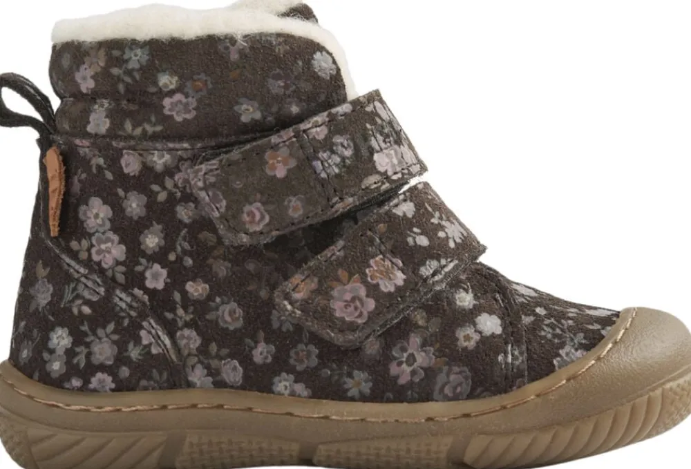 Wheat Winterboot Snug Tex Dark brown flowers Outlet