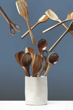 Wooden Utensil Skimmer Spatula XL>DutchDeluxes Online