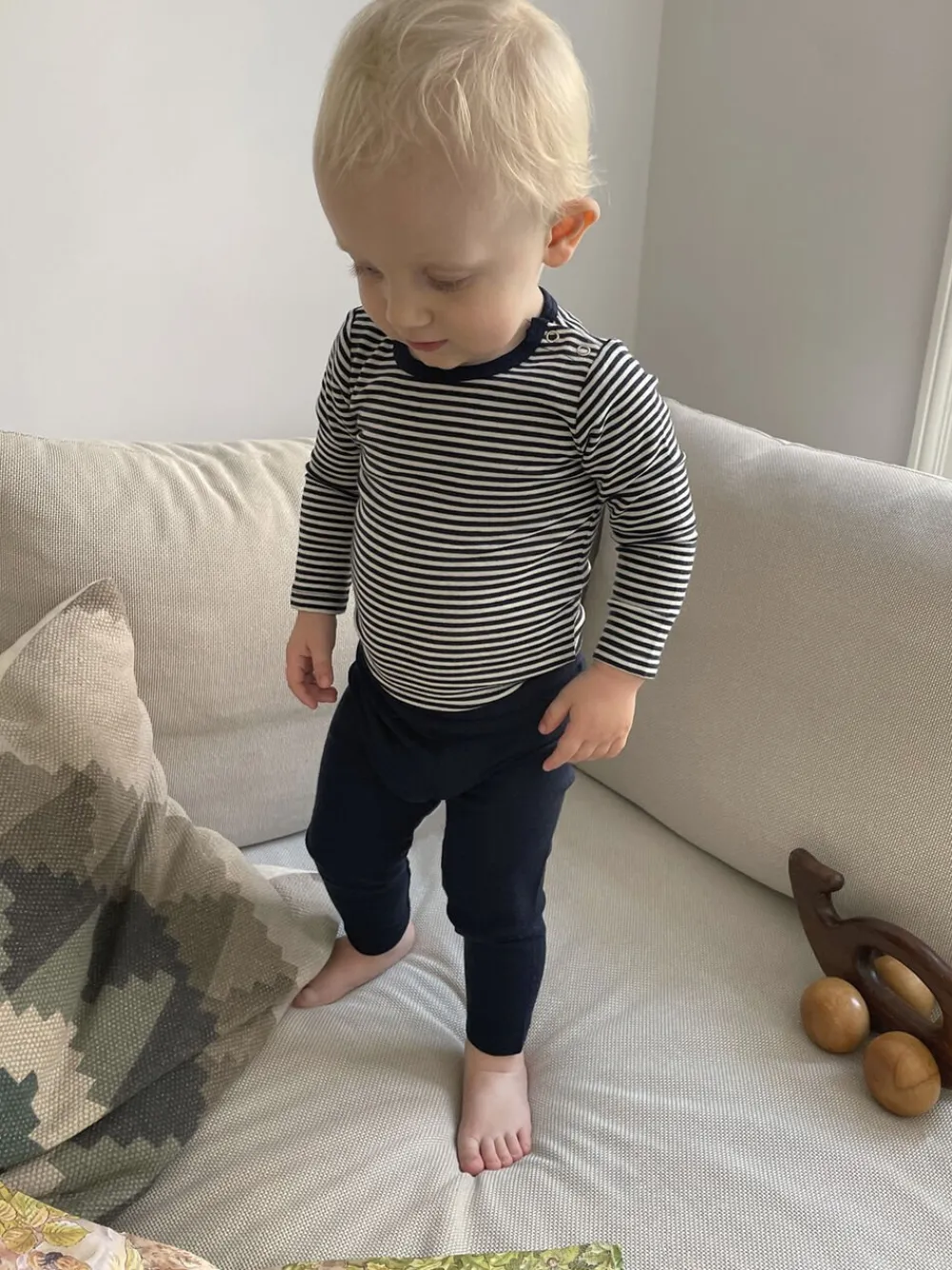 Magasin du Nord Collection Woola 2 leggings - RWS Merino Wool Navy