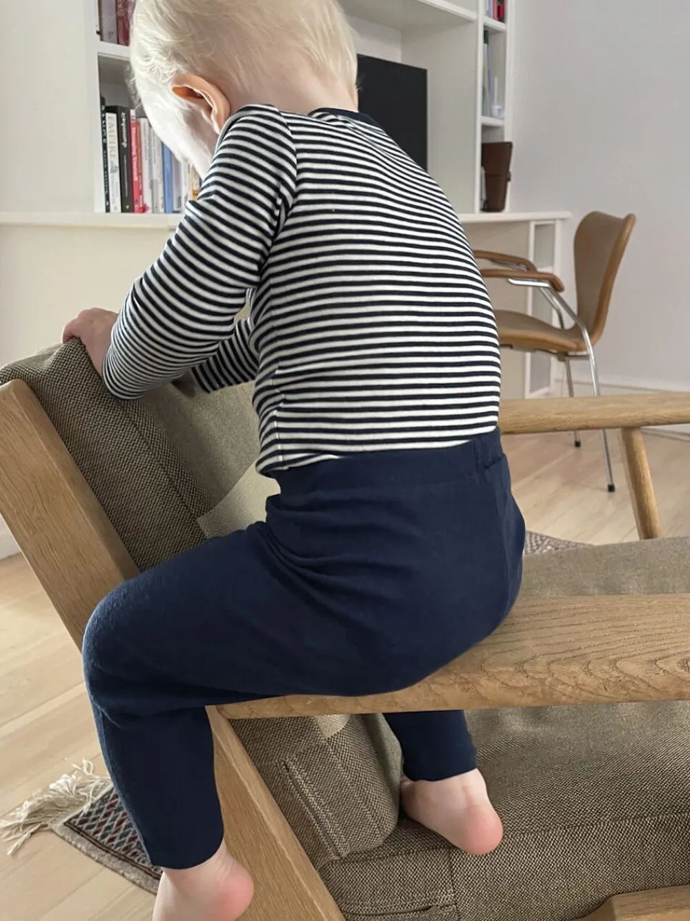 Magasin du Nord Collection Woola 2 leggings - RWS Merino Wool Navy