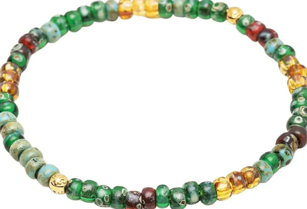 Nialaya Wristband with Japanese Miyuki Beads Green Best