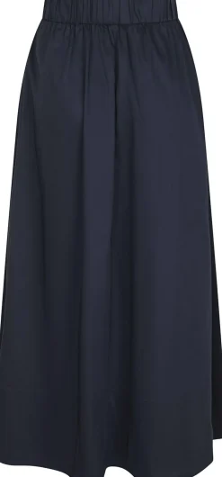Neo Noir Yara Long Poplin Skirt Navy Outlet