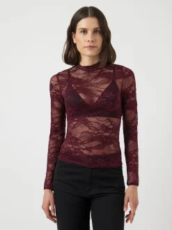 LACEY LS LACE TOP S. NOOS><noscript><img width=