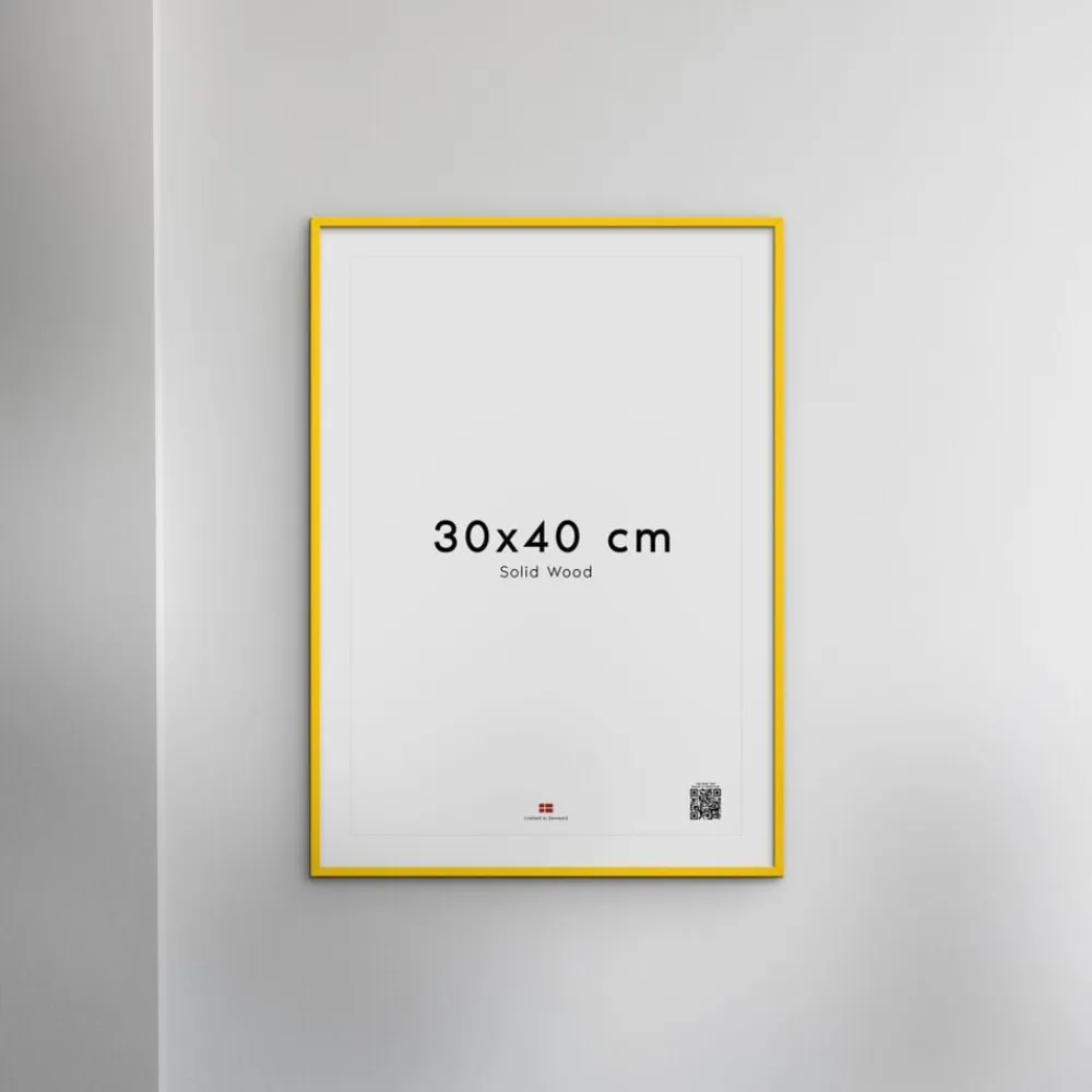 Poster & Frame Wood Yellow Best