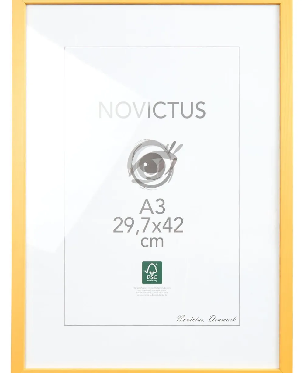Poster & Frame Wood Yellow Best