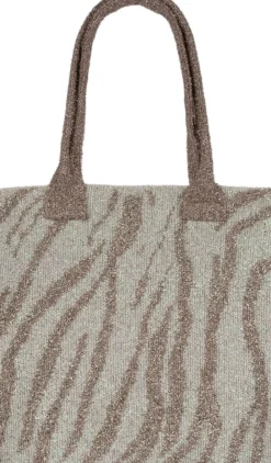 SUI AVA Zebra Glitter Bag Cream/taupe Sale
